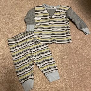 Like new petit Lem striped pajamas